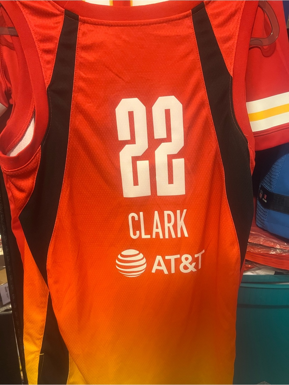 Unisex Caitlin Clark Jordan Brand Orange 2025 WNBA All-Star Game Victory Jersey - Picture 2 of 4